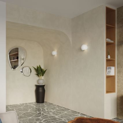 Iluminação de parede GLOBE 1xE27/60W/230V branco brilhante