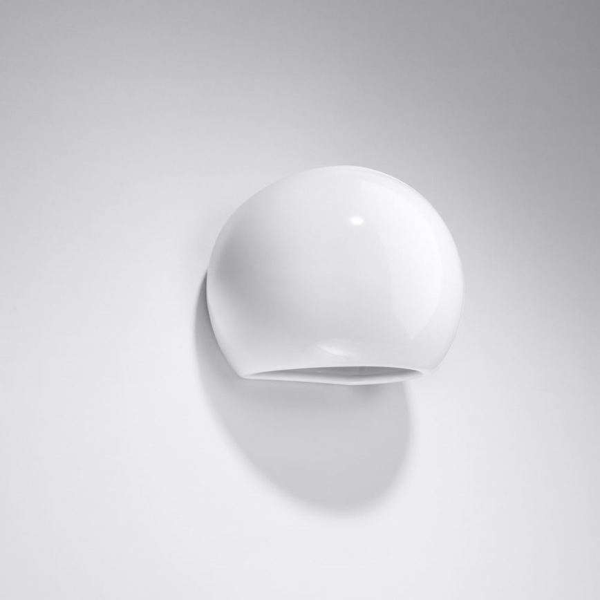 Iluminação de parede GLOBE 1xE27/60W/230V branco brilhante