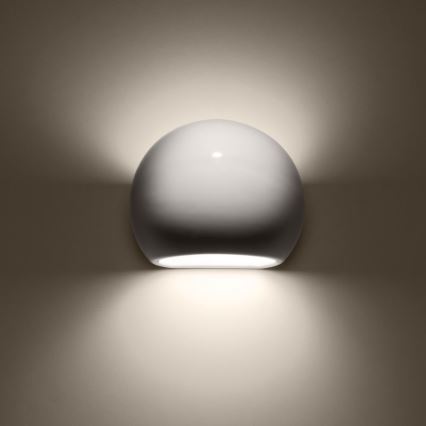 Iluminação de parede GLOBE 1xE27/60W/230V branco brilhante