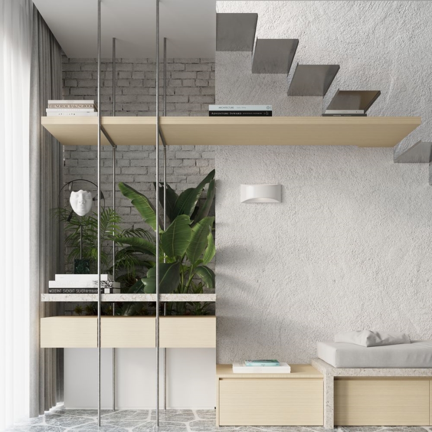 Iluminação de parede VIXEN 1xG9/40W/230V branco brilhante