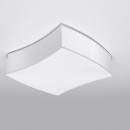 Iluminação de teto SQUARE 2xE27/60W/230V branca