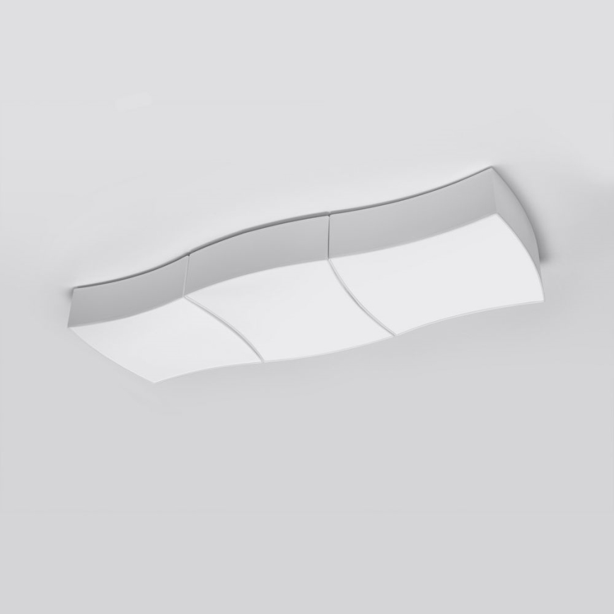 Iluminação de teto SQUARE 6xE27/60W/230V branca