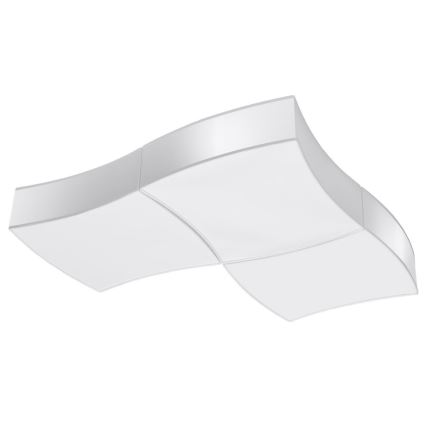 Iluminação de teto SQUARE 6xE27/60W/230V branca