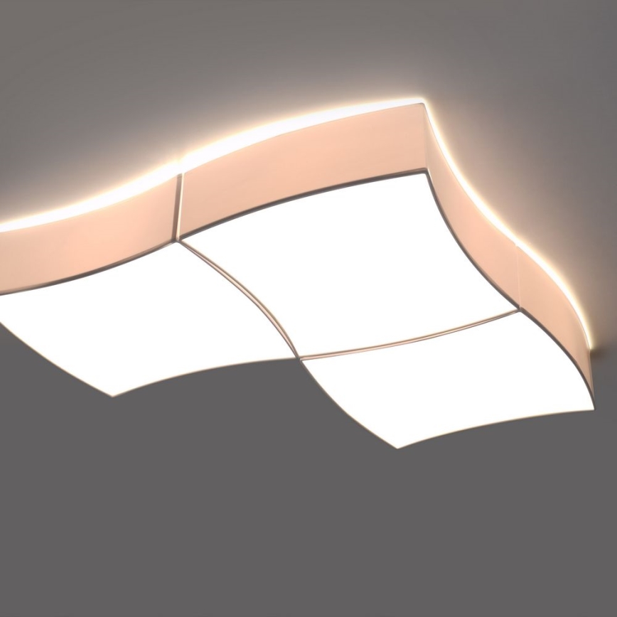 Iluminação de teto SQUARE 6xE27/60W/230V branca