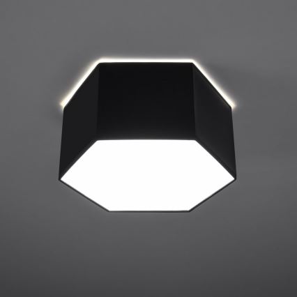 Iluminação de teto SUNDE 2xE27/60W/230V 15,5 cm preta