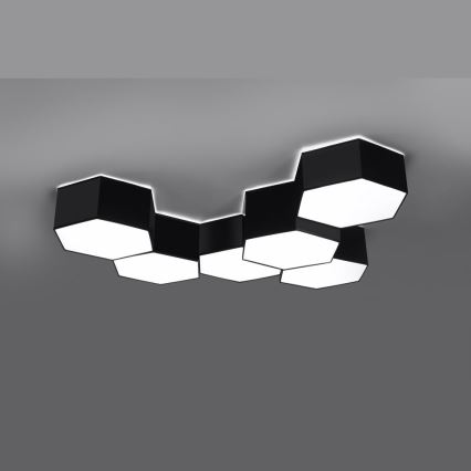 Iluminação de teto SUNDE 2xE27/60W/230V 15,5 cm preta