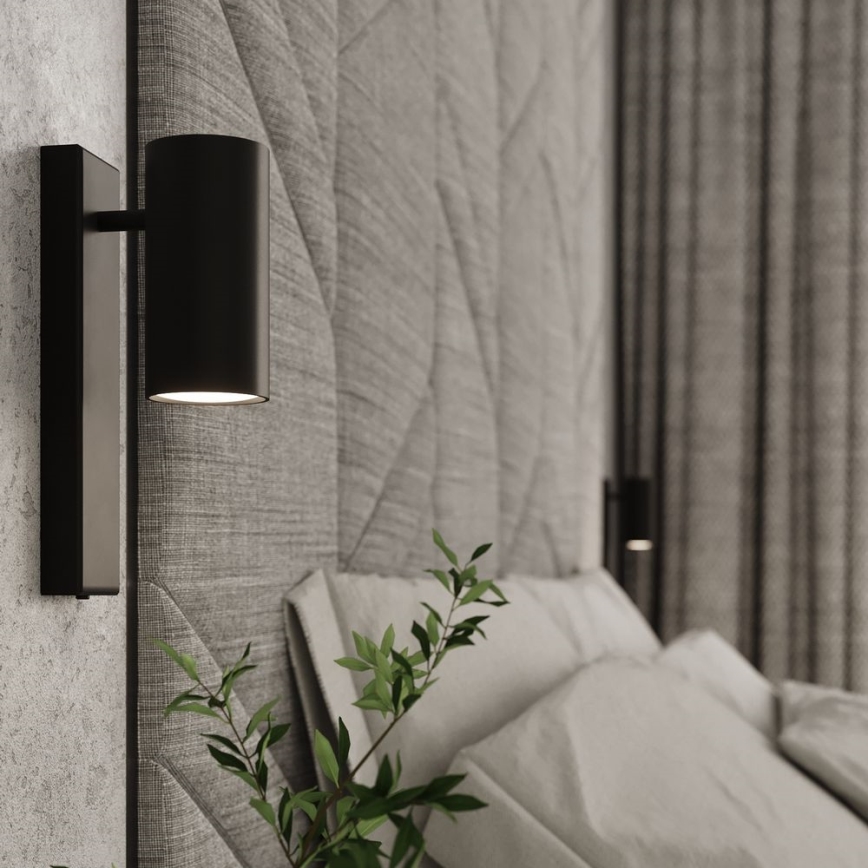 Iluminação de parede UTTI 1xGU10/40W/230V preta