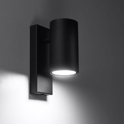 Iluminação de parede UTTI 1xGU10/40W/230V preta