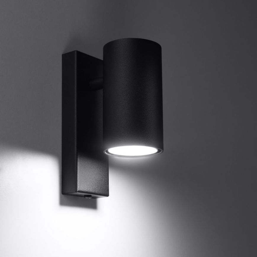 Iluminação de parede UTTI 1xGU10/40W/230V preta