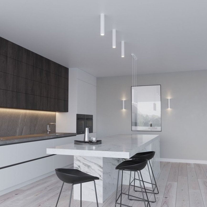 Candeeiro suspenso LAGOS 3xGU10/10W/230V branco