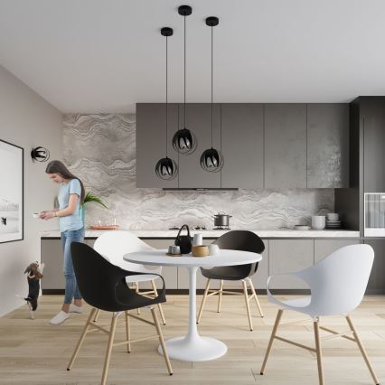 Candelabro montado à superfície TULOS 1xE27/60W/230V preto