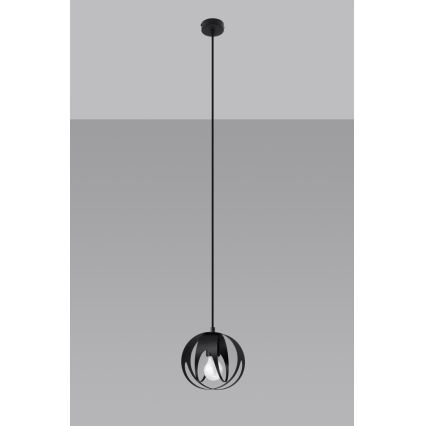 Candelabro suspenso TULOS 1xE27/60W/230V preto