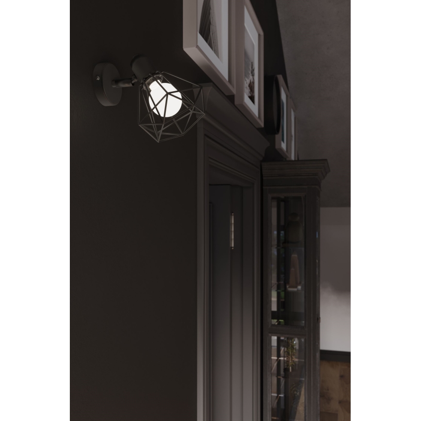 Foco de parede ARTEMIS 1xE14/40W/230V preto