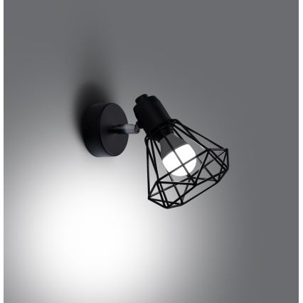 Foco de parede ARTEMIS 1xE14/40W/230V preto