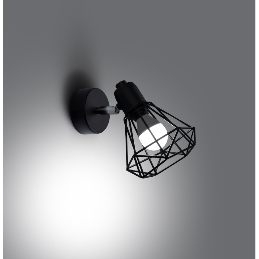 Foco de parede ARTEMIS 1xE14/40W/230V preto