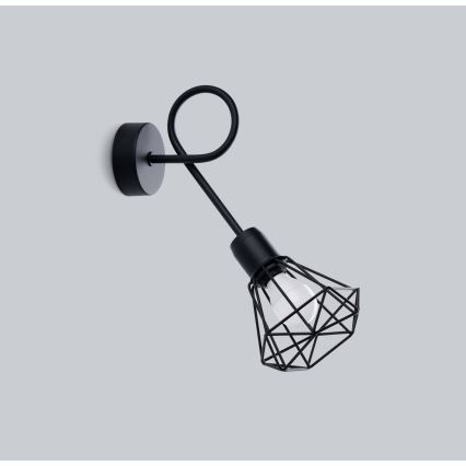 Iluminação de parede ARTEMIS 1xE14/40W/230V preto