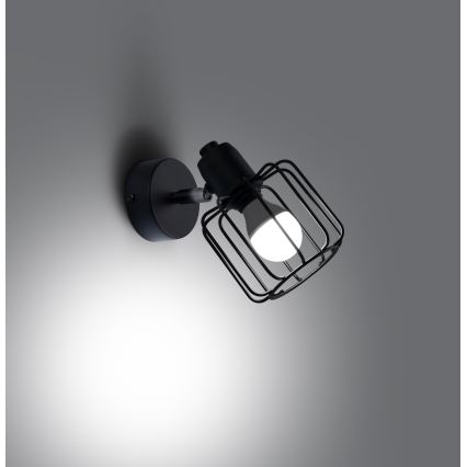 Foco de parede BELUCI 1xE14/40W/230V preto