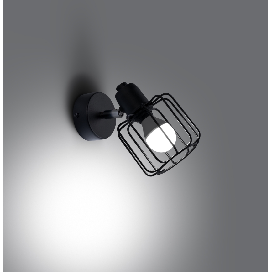 Foco de parede BELUCI 1xE14/40W/230V preto
