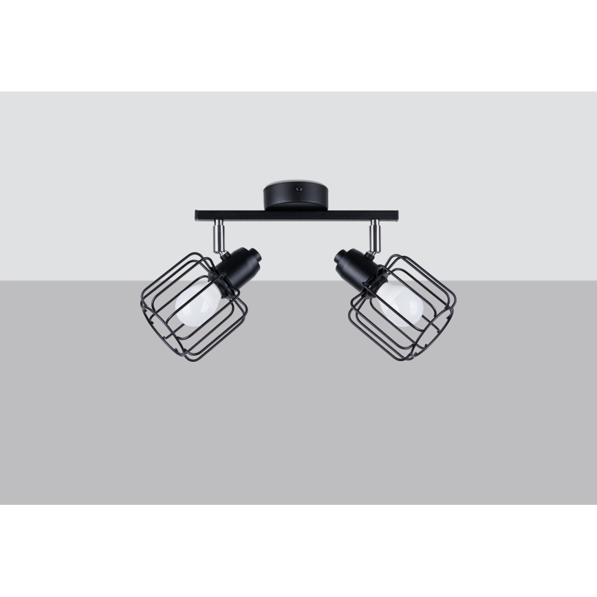 Luminária de teto BELUCI 2xE14/40W/230V preta