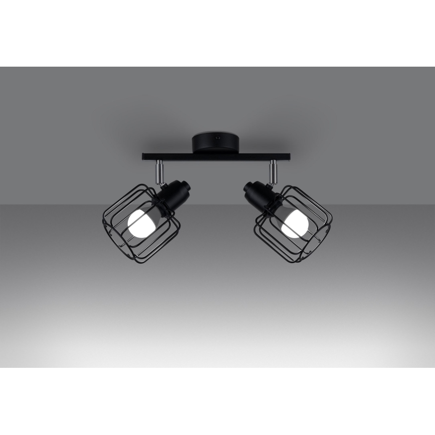 Luminária de teto BELUCI 2xE14/40W/230V preta
