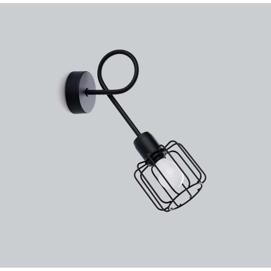 Iluminação de parede BELUCI 1xE14/40W/230V preto