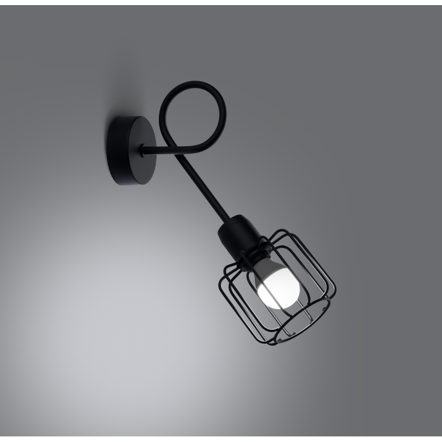 Iluminação de parede BELUCI 1xE14/40W/230V preto
