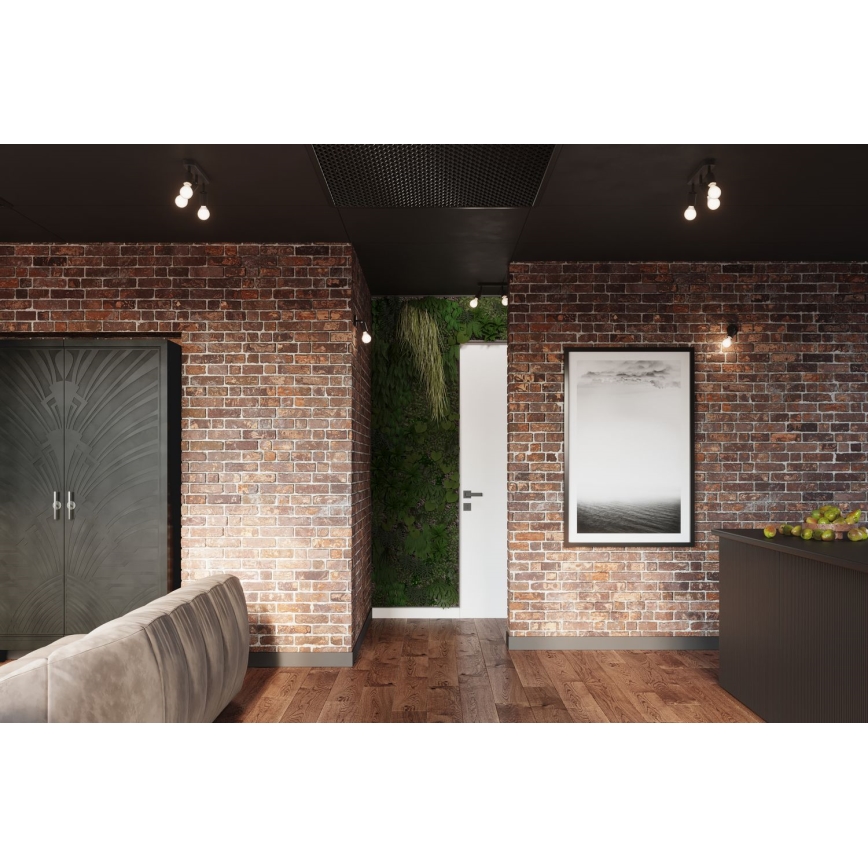 Foco de parede FORNES 1xE27/60W/230V preto