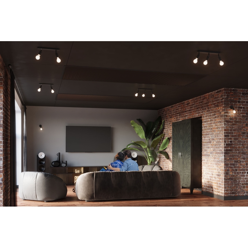 Foco FORNES 3xE27/60W/230V preto