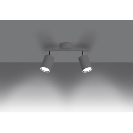 Spot de teto LEMMI 2xGU10/40W/230V branco