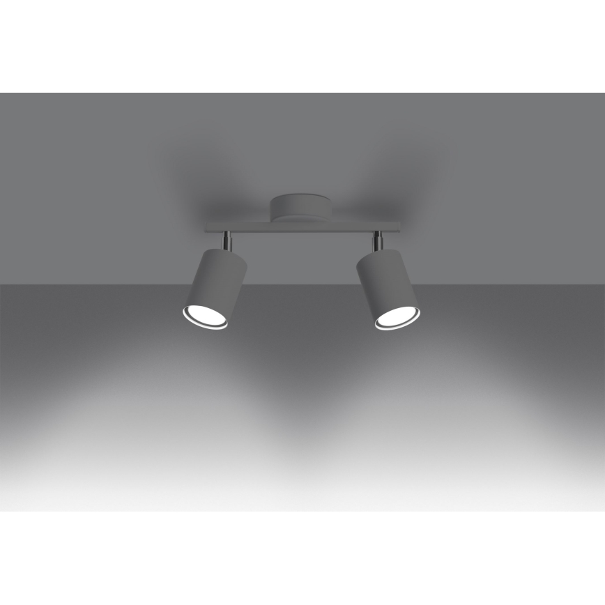 Spot de teto LEMMI 2xGU10/40W/230V branco