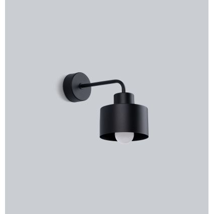 Candeeiro de parede SAVAR 1xE27/60W/230V preto