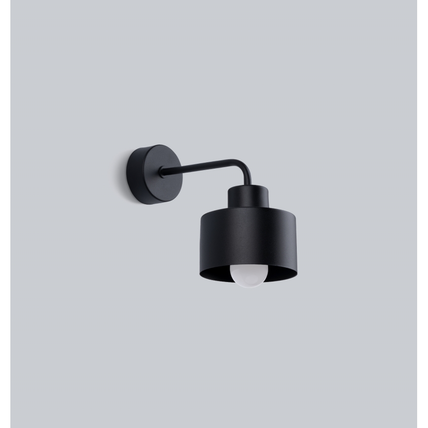 Candeeiro de parede SAVAR 1xE27/60W/230V preto