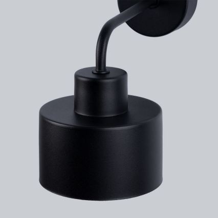 Candeeiro de parede SAVAR 1xE27/60W/230V preto