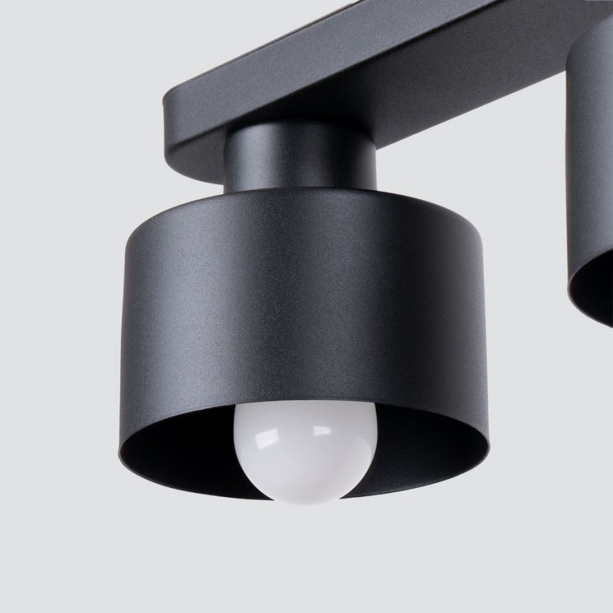 Iluminação de teto SAVAR 2xE27/60W/230V preto