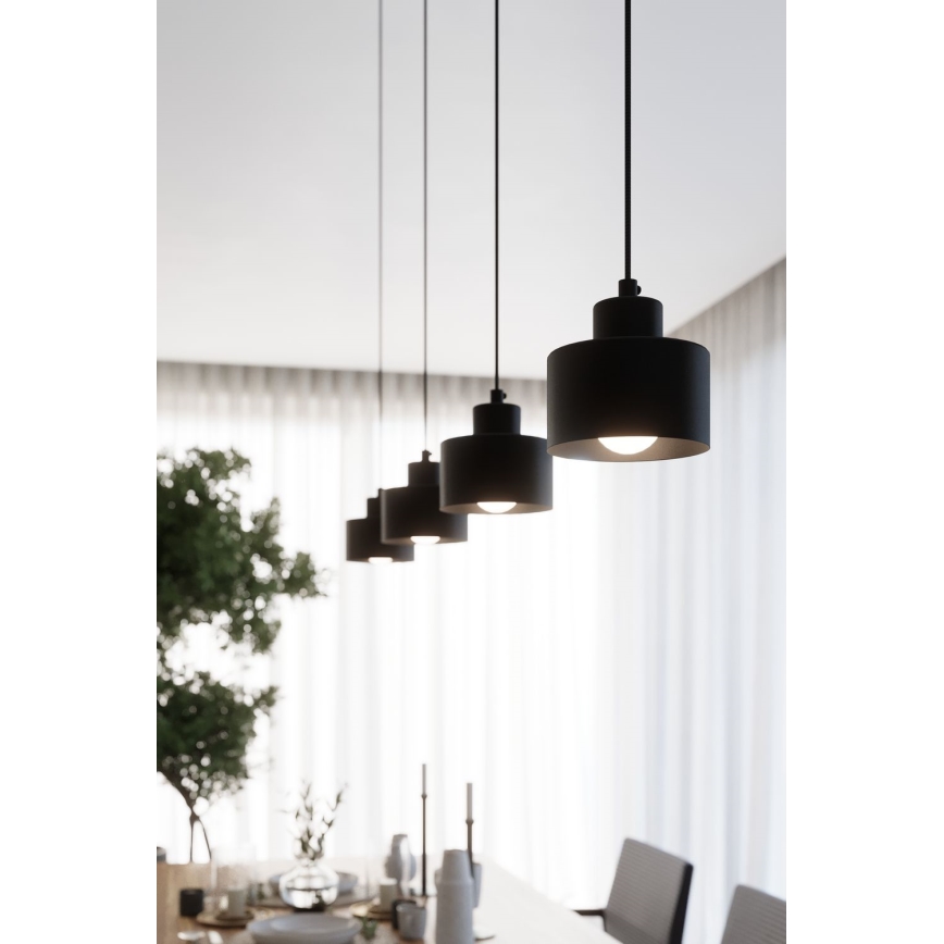 Candelabro suspenso SAVAR 1xE27/60W/230V preto