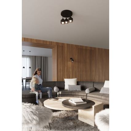 Candelabro suspenso SAVAR 1xE27/60W/230V preto