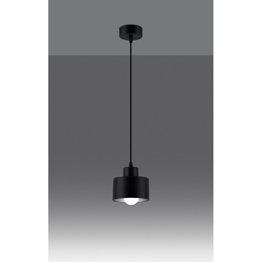 Candelabro suspenso SAVAR 1xE27/60W/230V preto