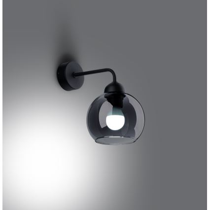 Candeeiro de parede ALINO 1xE27/60W/230V preto