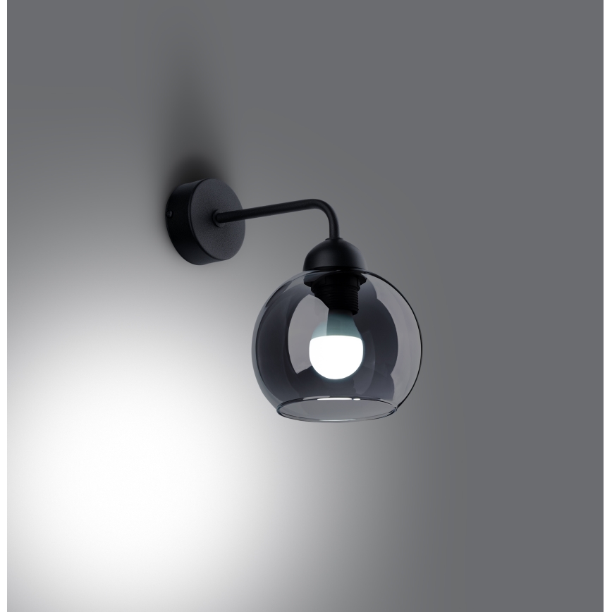 Candeeiro de parede ALINO 1xE27/60W/230V preto