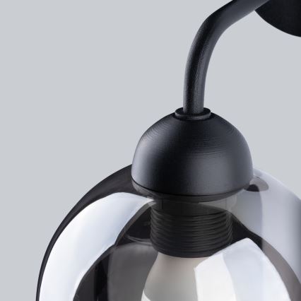 Candeeiro de parede ALINO 1xE27/60W/230V preto