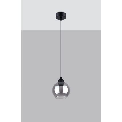 Candelabro suspenso ALINO 1xE27/60W/230V preto