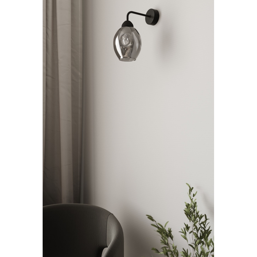 Candeeiro de parede FILLAN 1xE27/60W/230V preto