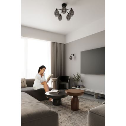 Candeeiro de parede FILLAN 1xE27/60W/230V preto
