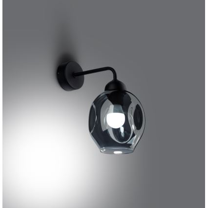 Candeeiro de parede FILLAN 1xE27/60W/230V preto