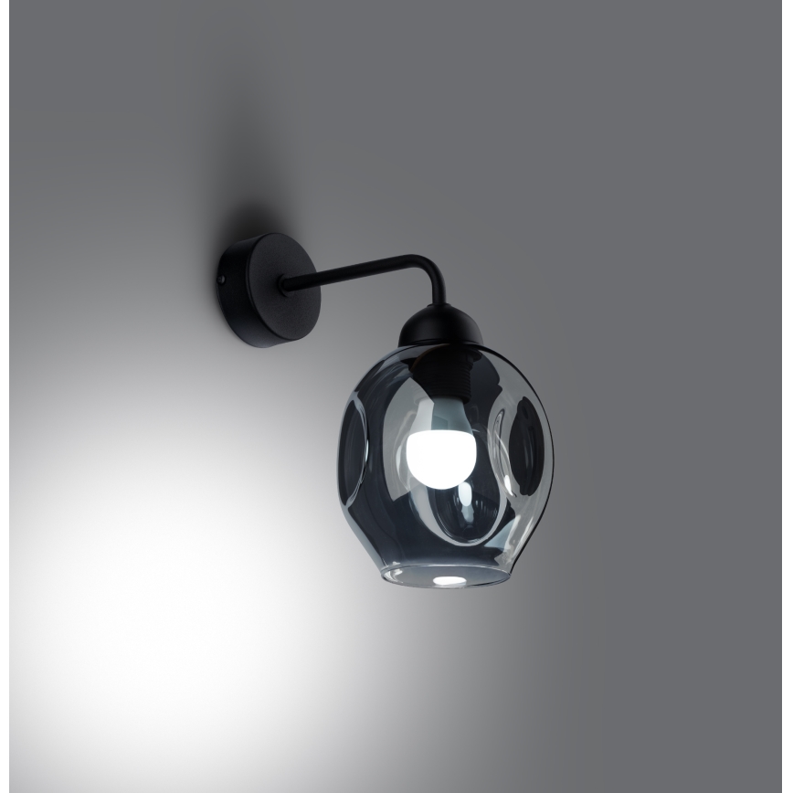 Candeeiro de parede FILLAN 1xE27/60W/230V preto