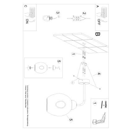 Candeeiro de parede FILLAN 1xE27/60W/230V preto