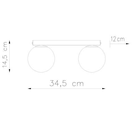 Iluminação de teto YOLI 2xG9/12W/230V branco