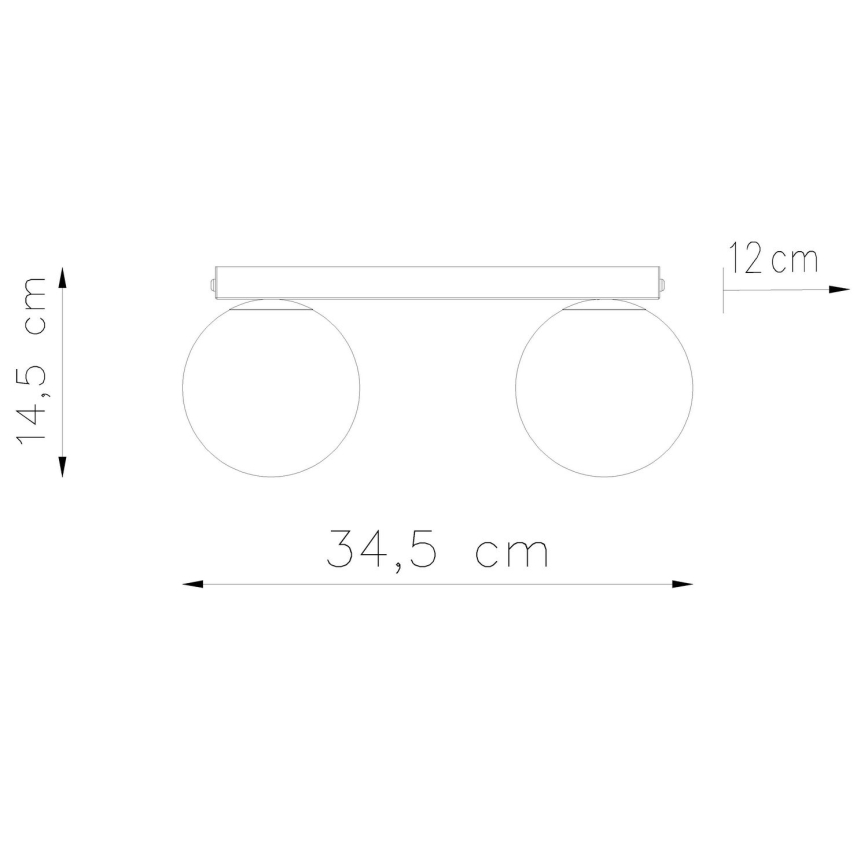 Iluminação de teto YOLI 2xG9/12W/230V branco