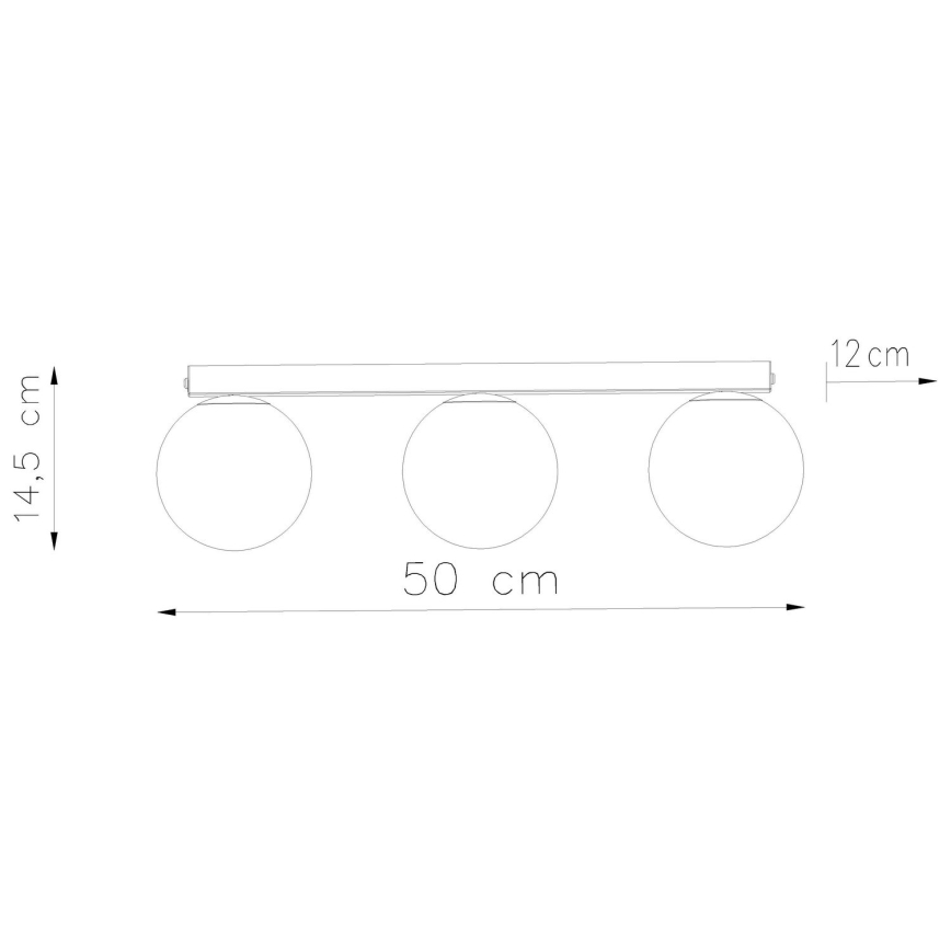 Iluminação de teto YOLI 3xG9/12W/230V branco