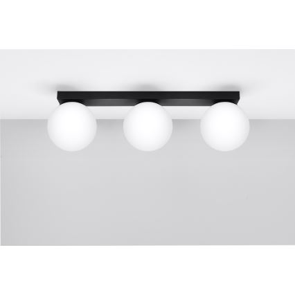 Iluminação de teto YOLI 3xG9/12W/230V preto
